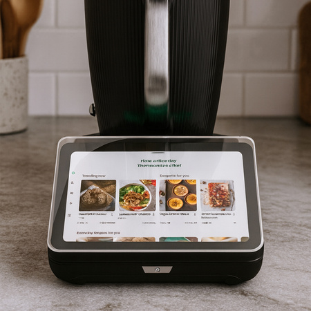 Szkło hartowane do Thermomix TM7 zestaw - ochrona ekranu 9H, pełne pokrycie, oleofobowe