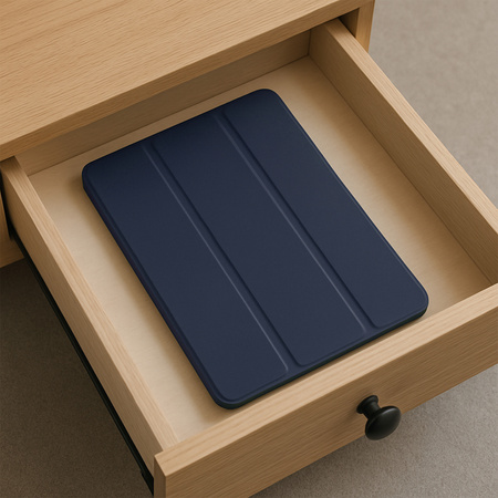 Etui Smart z magnetyczną z klapką do Xiaomi Redmi Pad SE 8.7 2024, granatowe - ochronne z podstawką