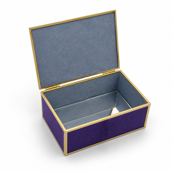 Szkatułka na biżuterię 18x13x7 cm 4ASS CLR Purple