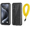 IP68 360+ strap waterproof case for Galaxy A55 5G (Black)