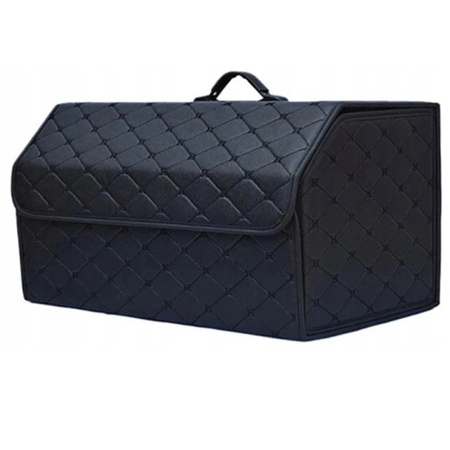 Folding large organizer for car trunk quilted trunk bag tote for shopping and tools