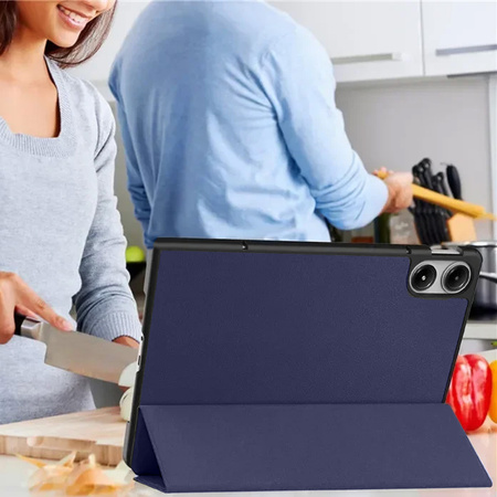 Puzdro Smart na Xiaomi Redmi Pad Pro 12.1 2024 s klapkou / Redmi Pad Pro 12.1 2024, tmavomodré - ochranné so stojanom