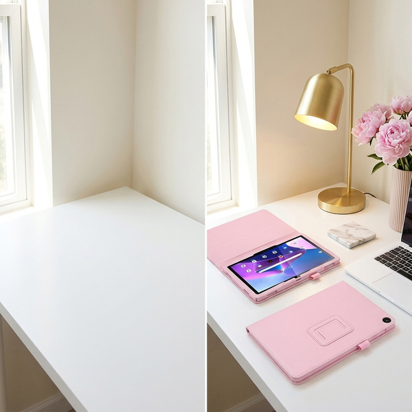 Etui do Lenovo Tab 10.1 2025 TB311FU TB311XU ZAEH0040PL z klapką - różowe
