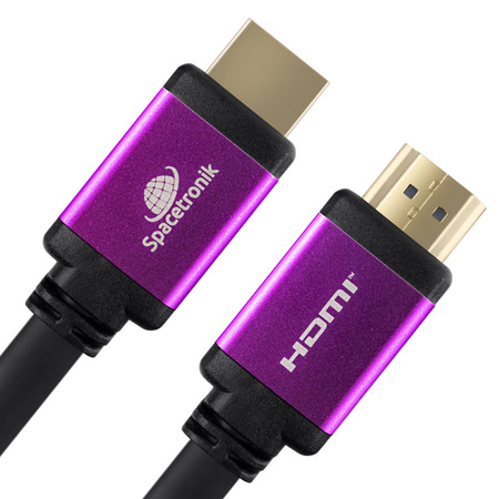 Certyfikowany kabel HDMI 2.1 4K 120Hz 8K 60Hz Spacetronik Premium 1,5m