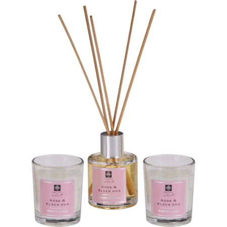 Zestaw Dyfuzorów zapachowych Rose & Black Oud