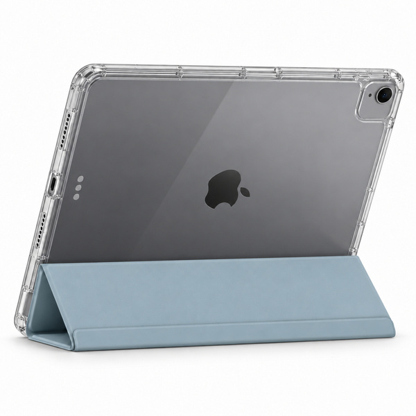 Etui Hard Crystal do Apple iPad Air 13 M4 M3 M2 2026/ 25/ 24 gen 8/ 7 z klapką - niebieskie