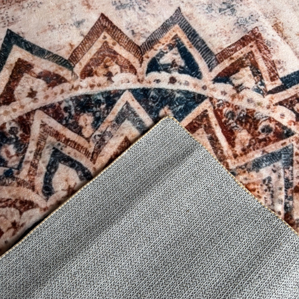 Dywan Mandala do salonu 120x170 orientalny NOVO antypoślizgowy miękki soft