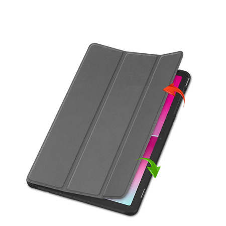Etui Smart do T-Mobile T Tablet 2 10.1 5G 2025 z klapką, szare - ochronne z podstawką