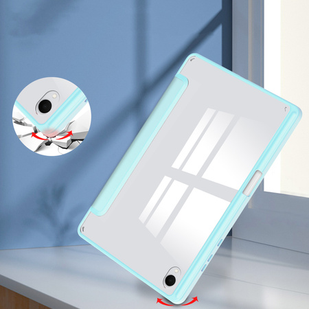 Etui CLEAR PENCIL do Samsung Galaxy Tab S11 11" SM-X730 SMX736 z klapką, niebieskie