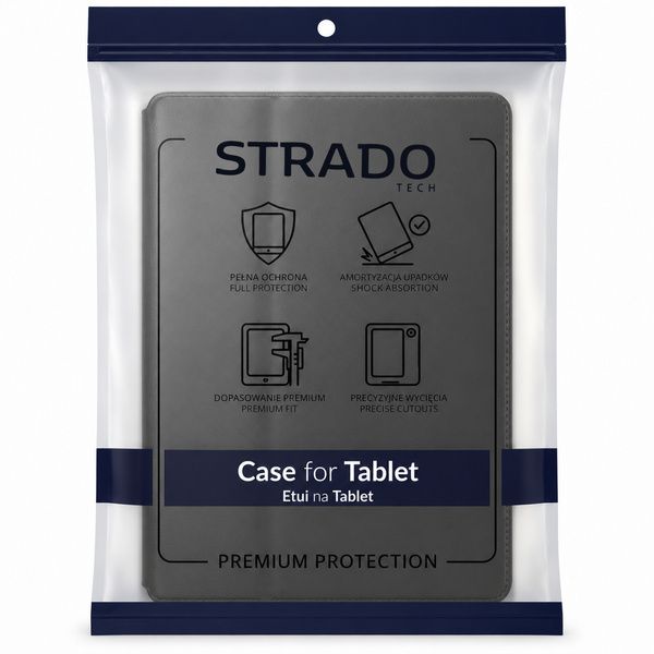 Etui do Galaxy Tab A11+ 2025 X236/X235/X230 A9+ SM-X216/X215/X210 Slim - czarne