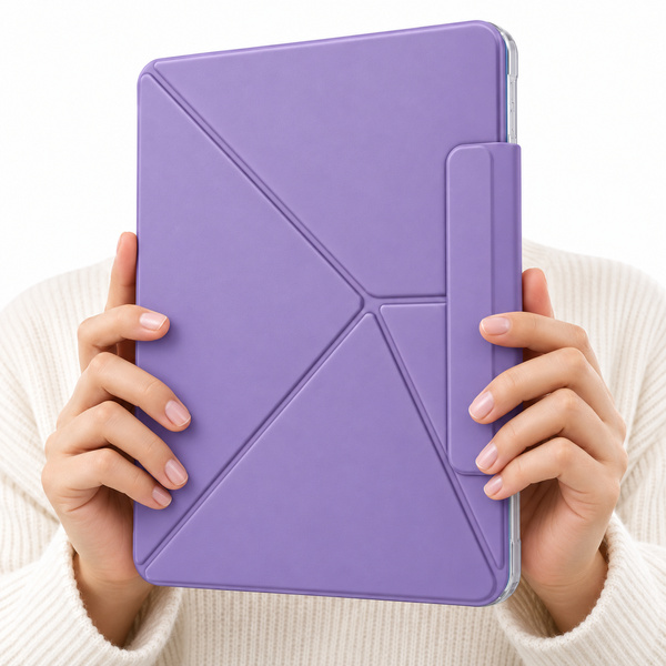 Etui Origami do Apple iPad Air 11 M4 M3 M2 2026/ 25/ 24 gen 8/7/6 z klapką - fioletowe