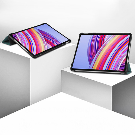 Puzdro Smart na Xiaomi Redmi Pad Pro 12.1 2024 s klapkou / Redmi Pad Pro 12.1 2024, zelené - ochranné so stojanom