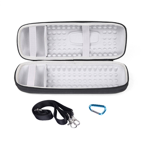 Zestaw Etui + futerał z paskiem do JBL Charge 5 podróżne karabińczyk, czarny