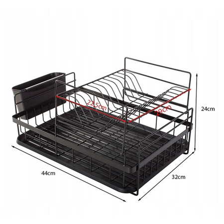 Suszarka do naczyń dwupoziomowa ociekacz z tacką