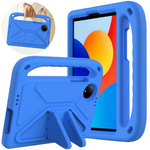 Etui FunColor do Redmi Pad SE 8.7 2024, niebieskie - ochronne z podstawką, dostęp do portów i przycisków