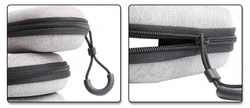 Universal hard case for headphones square (Gray)
