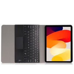 Etui z klawiaturą Bluetooth do Xiaomi Redmi Pad SE 11 2023, czarne - ochronne z podstawką