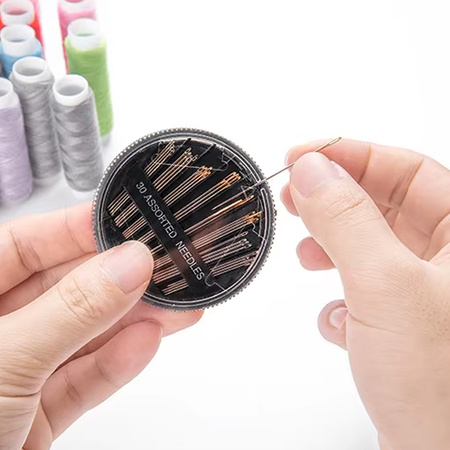 Duży Zestaw do szycia Strado przybornik krawiecki nici nożyczki centymetr