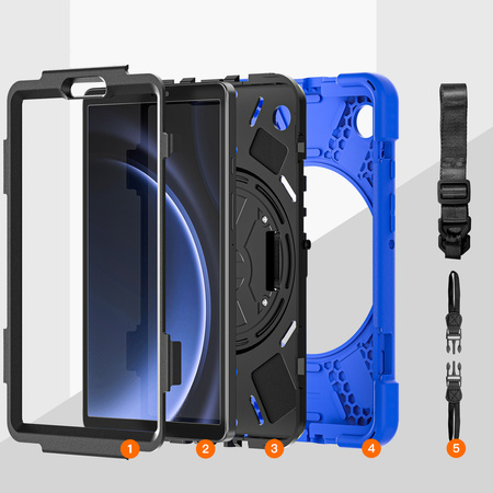 Etui pancerne Shockproof do Samsung Galaxy Tab A9 8,7 2023 X110 / X115, niebieskie