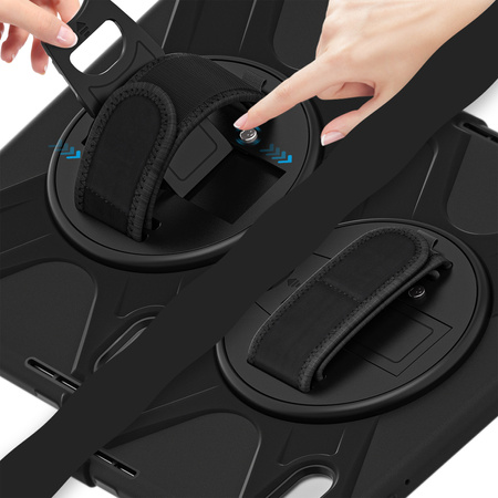 Etui Pancerne do Lenovo Idea Tab 11" ZAFR0378PL TB336FU TB336ZU szybka pas, czarne