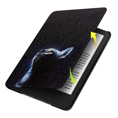 Kindle Paperwhite 6/ Colorsoft/ Signature Edition- Moon Cat graphic case