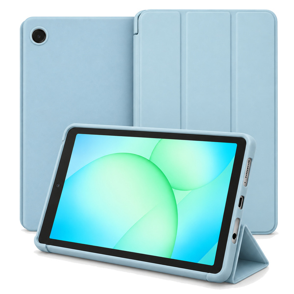 Etui Smart do Galaxy Tab A11 X135/X133 A9 SM-X115/SM-X110 z klapką - niebieskie