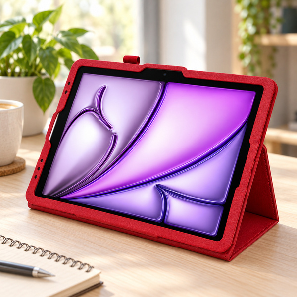 Etui z klapką do Apple iPad Air 11 M4 M3 M2 2026/ 25/ 24 gen. 8/ 7/ 6 - czerwone