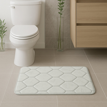 Strado ABM2 Grey super-absorbent bathroom mat quick-drying floor protection