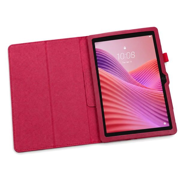 Etui do Lenovo Tab 10.1 2025 TB311FU TB311XU ZAEH0040PL z klapką - ciemnoróżowe