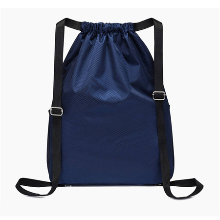 Plecak Wodoodporny sportowy worek lekki 30L torba podróżny kieszenie, granatowy