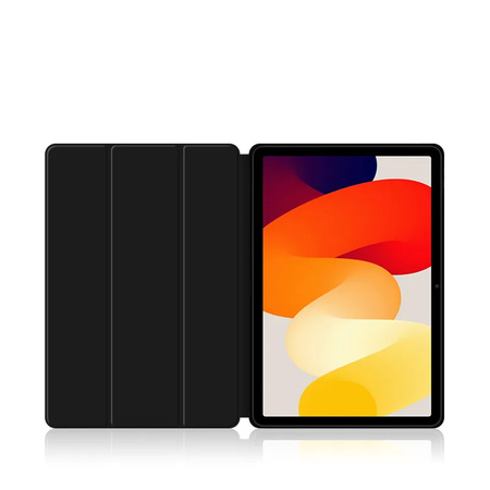 Etui Smart do Xiaomi Redmi Pad SE 11 2023, czarne - ochronne z podstawką, dostęp do portów i przycisków