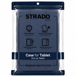Etui do Galaxy Tab S10 Lite 10.9/S10 FE/S9 FE/ S9/ S8 z miejscem na rysik - granatowe