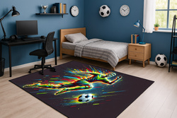 Dywan gamingowy 160x220 dla gracza mata pod fotel antypoślizgowy FootBall