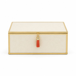 Szkatułka na biżuterię 18x13x7 cm 4ASS CLR Beige