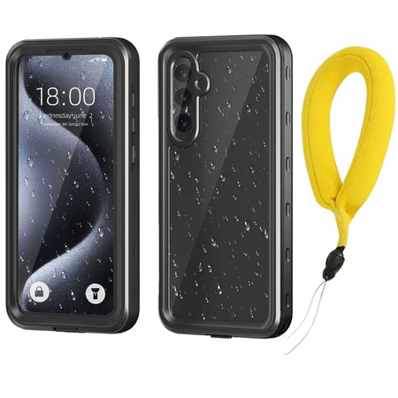 Etui wodoodporne IP68 360+ pasek do Galaxy A55 5G (Czarne)