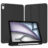 Puzdro Smart Pencil na iPad Air 11 M3 2025 Gen. 7 / M2 2024 Gen. 6, čierne - ochranné so stojanom