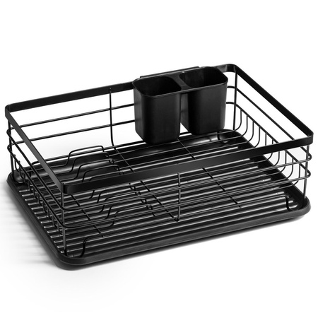 Dish Drainer Rack Black 43x32x14,5 cm