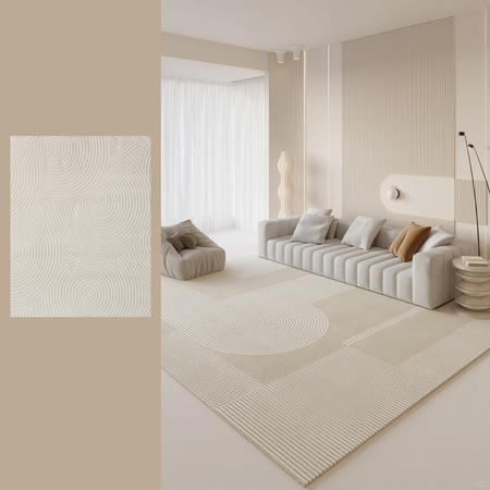 Dywan 160x230 do salonu pętelkowy duży japandi nowoczesny ciężki gruby POLO, szary