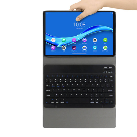 Puzdro s klávesnicou Bluetooth na Realme Pad 10.4 kábel / Pad 10.4, čierne - ochranné so stojanom