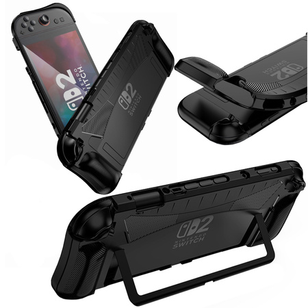Puzdro na Nintendo Switch 2 2025 Ľahké do hrania zlepšuje úchop, čierne - ochranné so stojanom