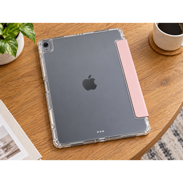 Etui Hard Crystal do Apple iPad Air 13 M4 M3 M2 2026/ 25/ 24 gen 8/ 7 z klapką - różowe
