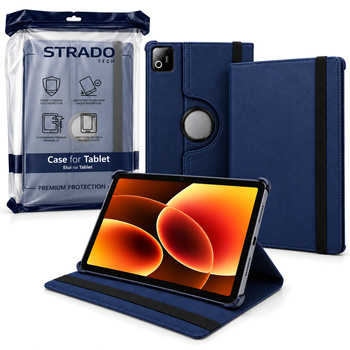 Etui obrotowe do Xiaomi Pad 7 / 7 PRO / Pad 8 / 8 PRO / Pad 9 z klapką - granatowe