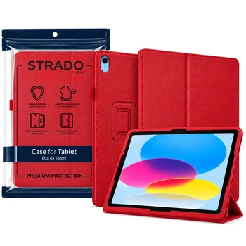 Etui obrotowe do Apple iPad 10.9 2022 gen 10 iPad 11 A16 2025 gen 11 - czerwone