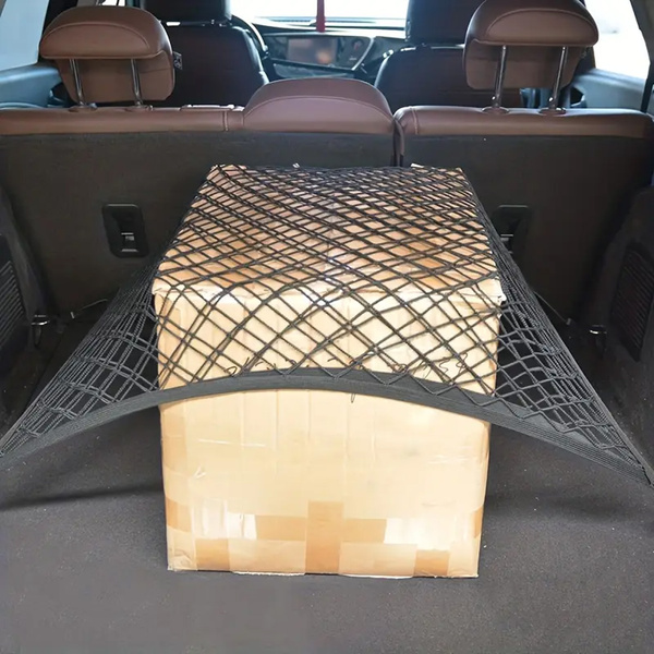 Sieť s vreckom na kufra automobilová veľká elastická 110x40, čierny