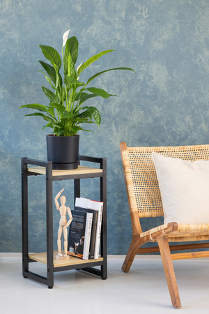 Kwietnik VERTICO stojący metalowy stojak na kwiaty rośliny loft 65x35x30cm