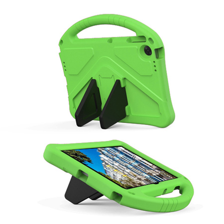 Etui FunColor do Lenovo Tab 10.1 2025, zielone - ochronne z podstawką, dostęp do portów i przycisków