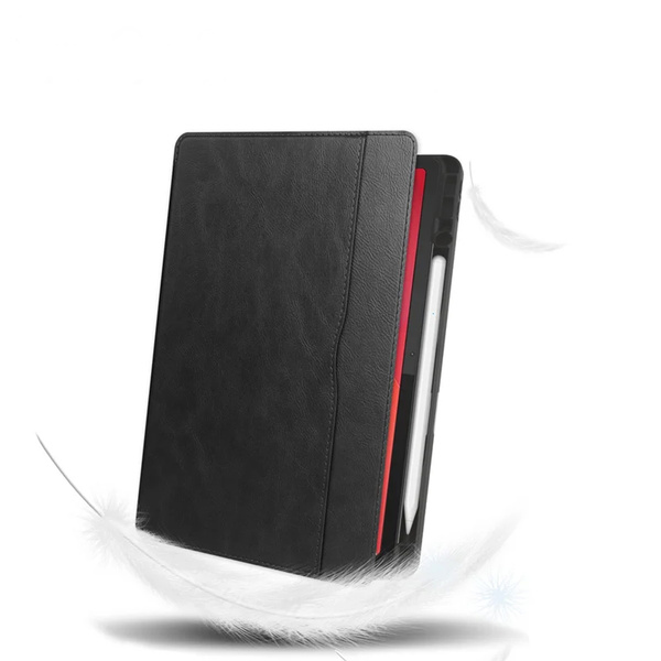 Leather case with pockets for Lenovo Tab M11 TB330FU 10.95" (Black)
