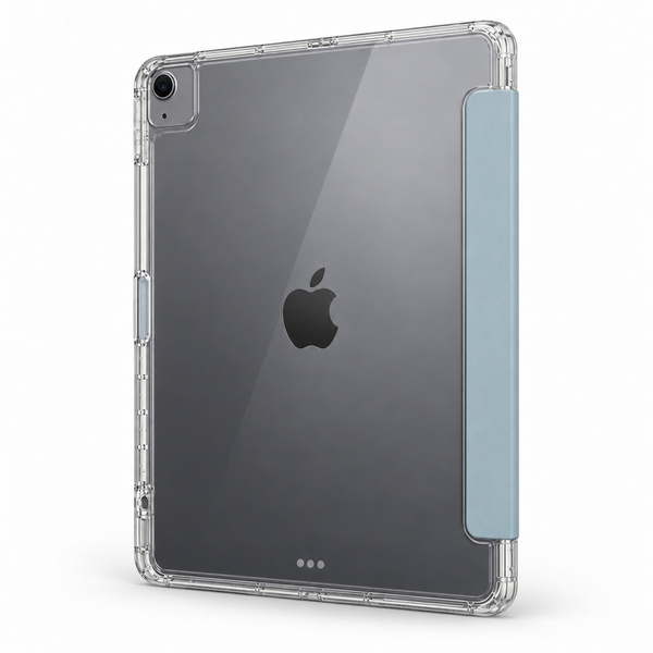 Etui Hard Crystal do Apple iPad Air 13 M4 M3 M2 2026/ 25/ 24 gen 8/ 7 z klapką - niebieskie