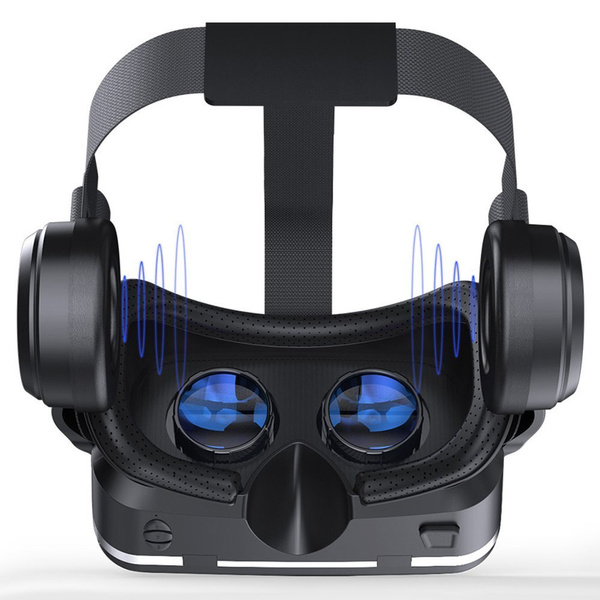 Okulary gogle 3D VR Shinecon 10 do telefonu wbudowane słuchawki