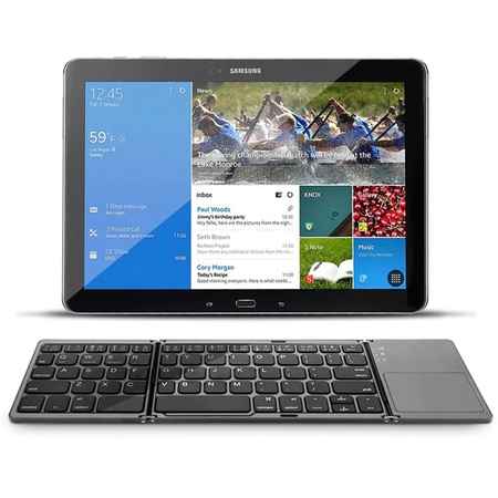 Bluetooth Universal Folding Keyboard - compact keyboard with touchpad for mobile devices and laptops